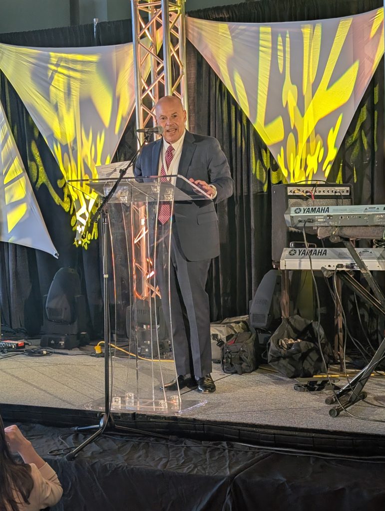 Community Engagement – Louis DeJoy gives remarks at