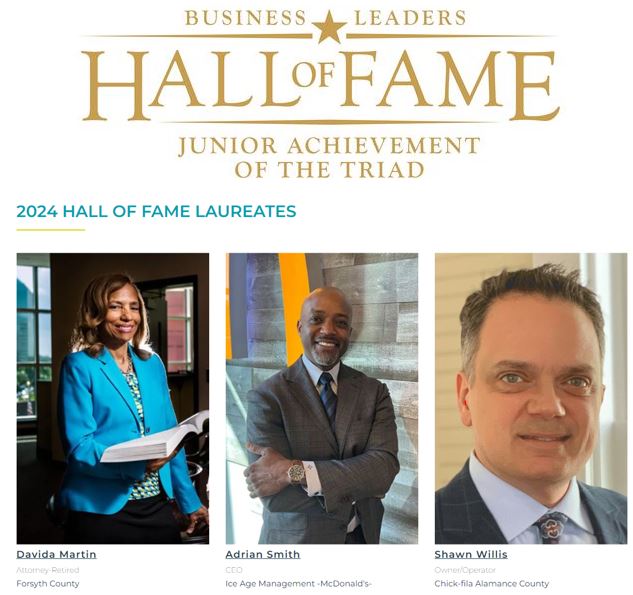 DEJOYWOS Family Foundation Sponsors 2024 Junior Achievement of the Triad Business Leaders Hall of Fame